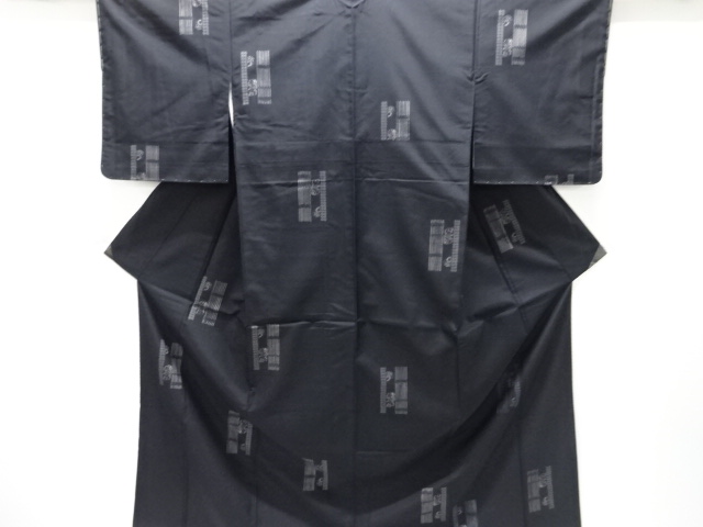 JAPANESE KIMONO / UNUSED NISHIJIN DENSHO TSUMUGI / WOVEN FLOWER